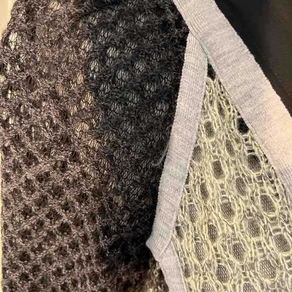 Byron Lars Beauty Mark Patchwork Sweater With Removable Faux Fur Collar - Picture 9 of 14